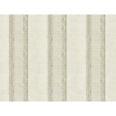 Kravet Couture 33279.11.0 Gilded Stripe Upholstery Fabric in Ivory , Grey , Platinum