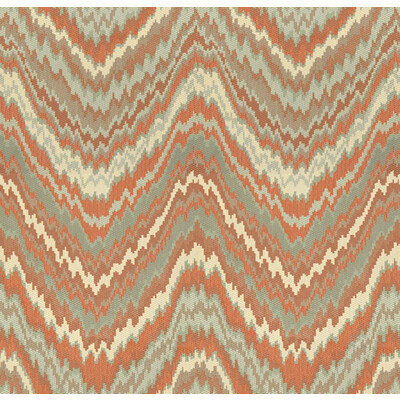 Kravet Design 33441.1512.0 Kravet Design Upholstery Fabric in Ivory/Light Blue/Orange