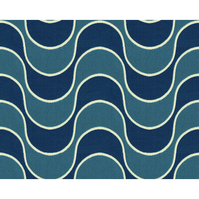 Kravet Design 33512.5.0 Making Waves Upholstery Fabric in Blue , Light Blue , Admiral