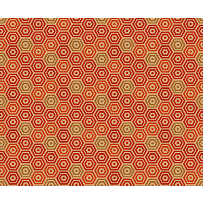 Kravet Design 33656.419.0 Palencia Upholstery Fabric in Burgundy/red , Orange , Persimmon