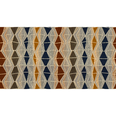 Kravet Contract 33868.650.0 Nyota Upholstery Fabric in Brown , Blue , Ink