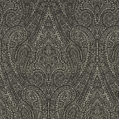 Kravet Couture 33948.21.0 Paisley Plush Upholstery Fabric in Charcoal , Ivory , Flint