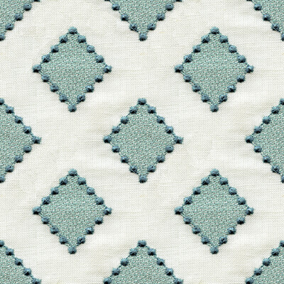 Kravet Basics 34267.1516.0 Diamondots Upholstery Fabric in Turquoise/Beige/Light Blue
