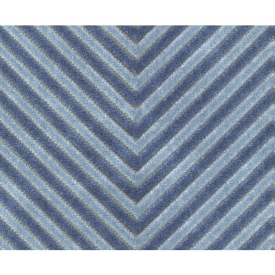 Kravet Basics 34272.515.0 Zigandzag Upholstery Fabric in Blue , Light Blue , Indigo