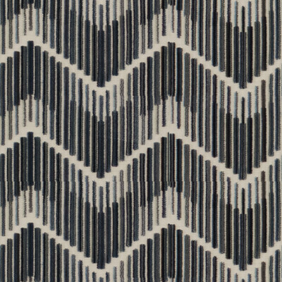 Kravet Couture 34553.521.0 Highs And Lows Upholstery Fabric in Blue , Charcoal , Steel