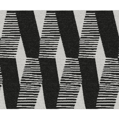 Kravet Contract 34653.81.0 Azumi Upholstery Fabric in Black , Ivory , Domino