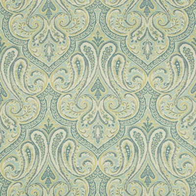 Kravet Design 34706.35.0 Kravet Design Upholstery Fabric in Turquoise/Light Green/White