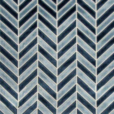 Kravet Couture 34779.5.0 Pinnacle Velvet Upholstery Fabric in Blue/Indigo/White