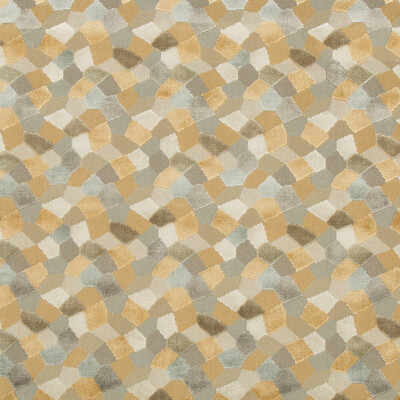 Kravet Couture 34783.416.0 Modern Mosaic Upholstery Fabric in Camel , Grey , Tuscan Sun