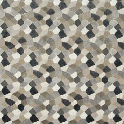Kravet Couture 34783.611.0 Modern Mosaic Upholstery Fabric in Taupe/Grey/White