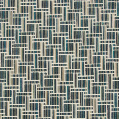 Kravet Couture 34792.15.0 Inside Tracks Upholstery Fabric in Beige , Blue , Peacock