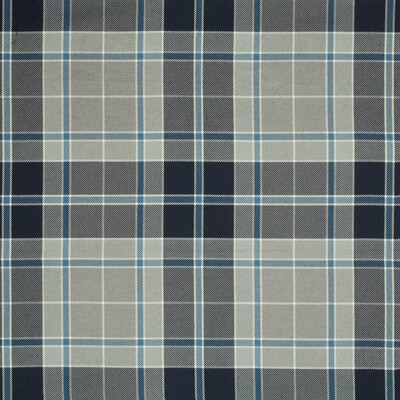 Kravet Couture 34793.511.0 Handsome Plaid Upholstery Fabric in Grey , Blue , Delft