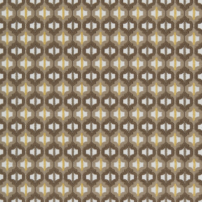 Kravet Couture 34794.16.0 Turned Out Tile Upholstery Fabric in Brown , Yellow , Tiger Eye