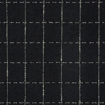 Kravet Couture 34906.8.0 Pocket Square Upholstery Fabric in Black , White , Noir