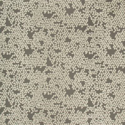 Kravet Contract 35091.11.0 Dancing Leaves Upholstery Fabric in Grey , White , Moonlight