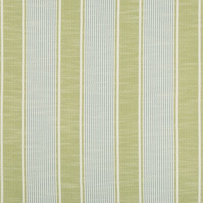 Kravet Design 35149.315.0 Barbour Stripe Upholstery Fabric in Chartreuse , Light Blue , Pear