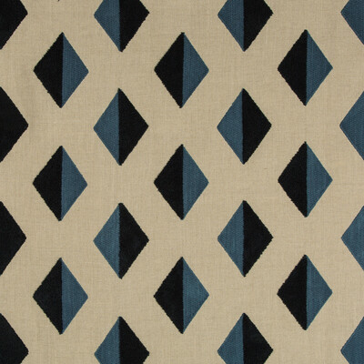 Kravet Design 35389.516.0 Barroco Boucle Multipurpose Fabric in Neutral , Blue , Denim