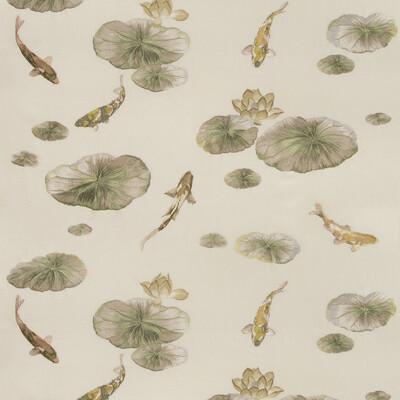 Kravet Couture 35460.11.0 Lotus Pond Multipurpose Fabric in White , Grey , Limestone