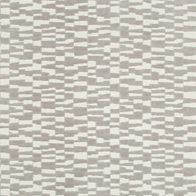 Kravet Basics 35544.11.0 Mod Velvet Upholstery Fabric in Beige , Grey , Steel