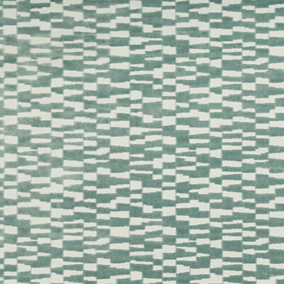 Kravet Basics 35544.23.0 Mod Velvet Upholstery Fabric in Beige , Turquoise , Spa