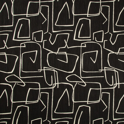 Kravet Design 35646.81.0 Kravet Design Upholstery Fabric in Black/White