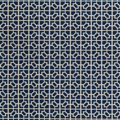 Kravet Design 35820.50.0 Raia Upholstery Fabric in Dark Blue , Ivory , Navy