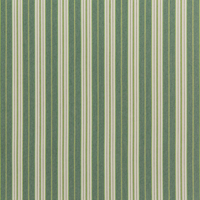 Kravet Design 35827.3.0 Hull Stripe Upholstery Fabric in Green , White , Clover