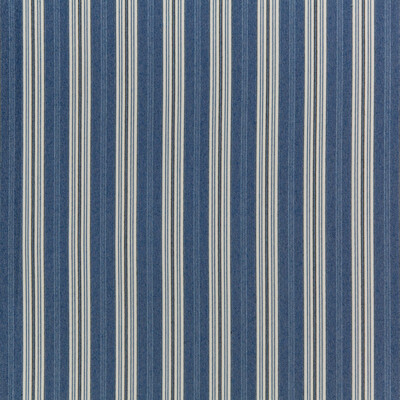 Kravet Design 35827.50.0 Hull Stripe Upholstery Fabric in Dark Blue/White/Indigo