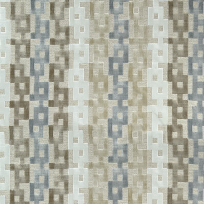 Kravet Couture 35856.1611.0 Chain Velvet Upholstery Fabric in Natural/Beige/Ivory/Grey