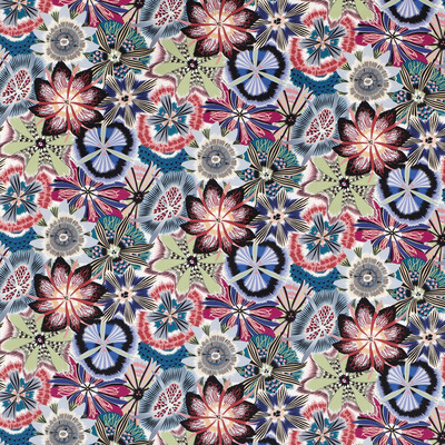 Kravet 36181.517.0 Passiflora Multipurpose Fabric in Multi/Blue/Pink