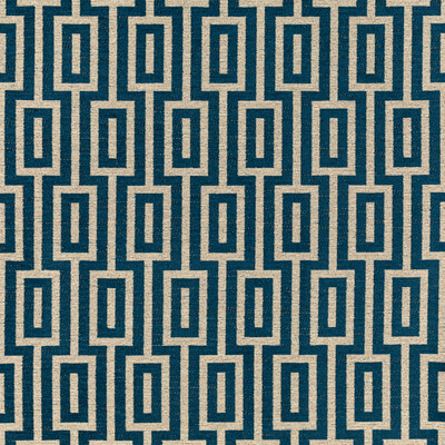Kravet 36280.5.0 Street Key Upholstery Fabric in Ink/Blue/Beige