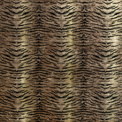 Kravet 36327.86.0 Animalier Upholstery Fabric in Anthracite/Brown/Black