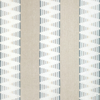 Kravet Couture 36353.15.0 Joined Forces Multipurpose Fabric in Chambray/Ivory/Light Blue/Blue