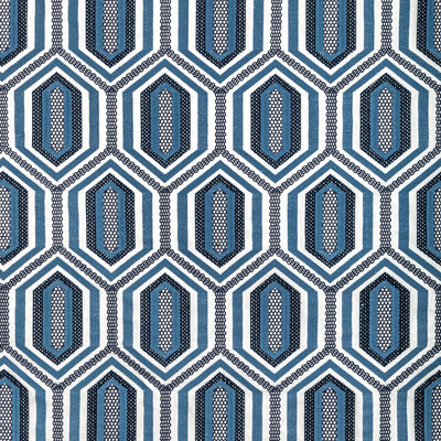Kravet Couture 36368.51.0 Kaleidoscope Emb Multipurpose Fabric in Ink/Blue/Dark Blue