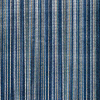Kravet Couture 36371.50.0 Stria Velvet Upholstery Fabric in Ink/Dark Blue/Yellow/Blue