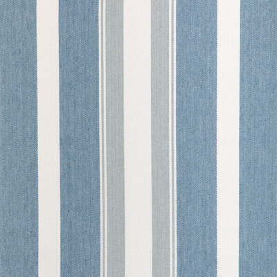 Kravet Couture 36863.5.0 Natural Stripe Upholstery Fabric in Lapis/White/Grey/Blue
