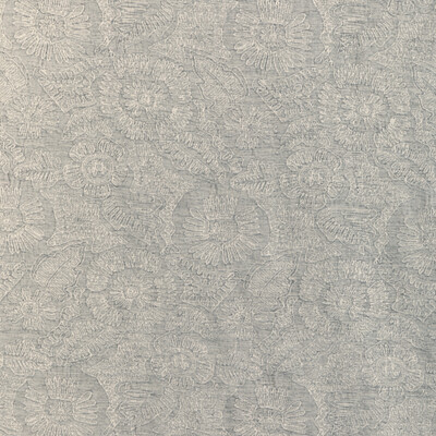 Kravet Couture 36889.11.0 Chenille Bloom Upholstery Fabric in Dove/Grey/White