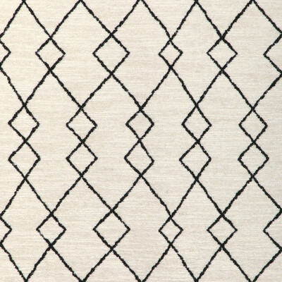 Kravet Couture 36904.81.0 Geo Graphica Upholstery Fabric in Onyx/White/Black