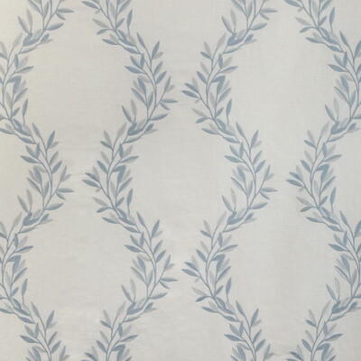 Kravet Design 36942.15.0 Leaf Frame Drapery Fabric in Spa/Light Blue/Blue