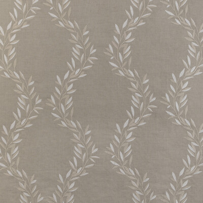 Kravet Design 36942.16.0 Leaf Frame Drapery Fabric in Linen/Beige/White