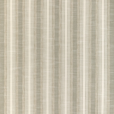 Kravet Design 37046.106.0 Sims Stripe Upholstery Fabric in Stone/White/Taupe/Beige