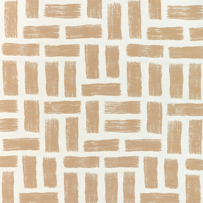 Kravet Design 37055.16.0 Brickwork Upholstery Fabric in Amber/White/Camel/Beige