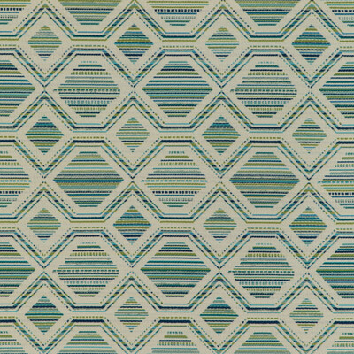 Kravet Contract 37073.523.0 Northport Upholstery Fabric in Paradise/Blue/Green/Light Blue