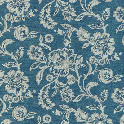 Kravet Contract 37083.5.0 Chesapeake Upholstery Fabric in Batik Blue/Blue/Grey/Ivory