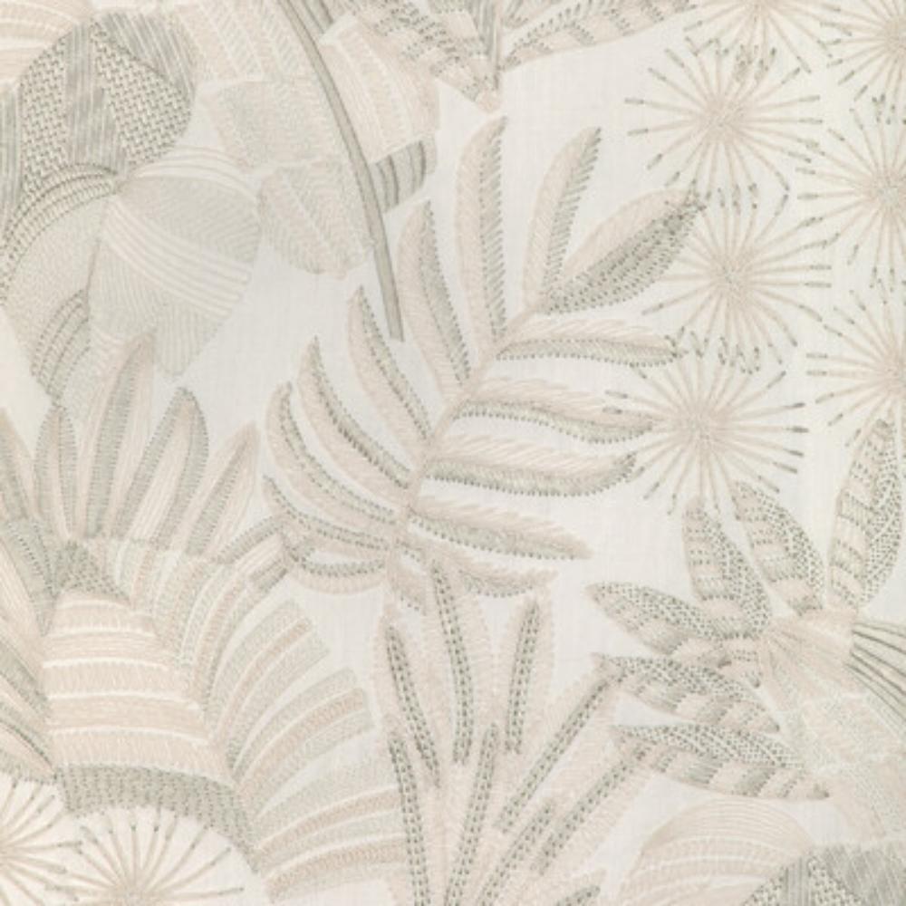 Kravet Couture 37249.3.0 Marajo Multipurpose Fabric in Leaf/White/Sage/Green
