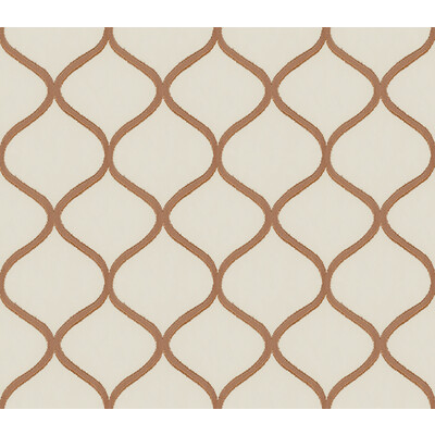 Kravet Contract 3895.640.0 Liona Drapery Fabric in Brown , White , Copper