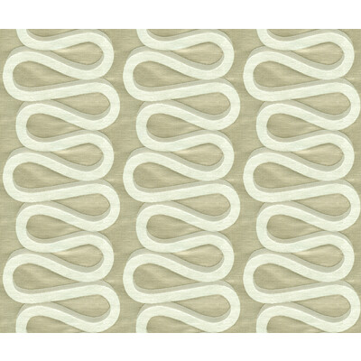 Kravet Couture 3965.11.0 Main Squeeze Drapery Fabric in Silver Dove/Silver/Metallic/White