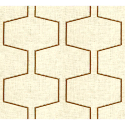 Kravet Couture 3991.616.0 Canyon Edge Drapery Fabric in White , Bronze , Clay