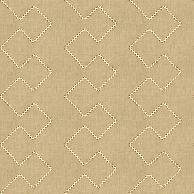 Kravet Design 4010.16.0 Mythical Lines Drapery Fabric in Beige , Beige , Stucco