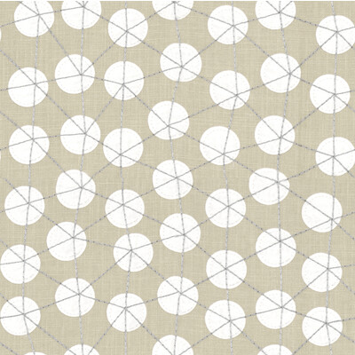 Kravet Design 4242.1611.0 Goaround Drapery Fabric in Light Grey , Ivory , Sand